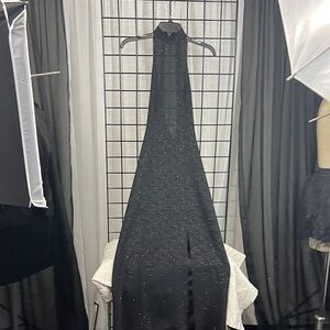 VINTAGE Elegant Black Halter Dress from STATUS COLLECTION